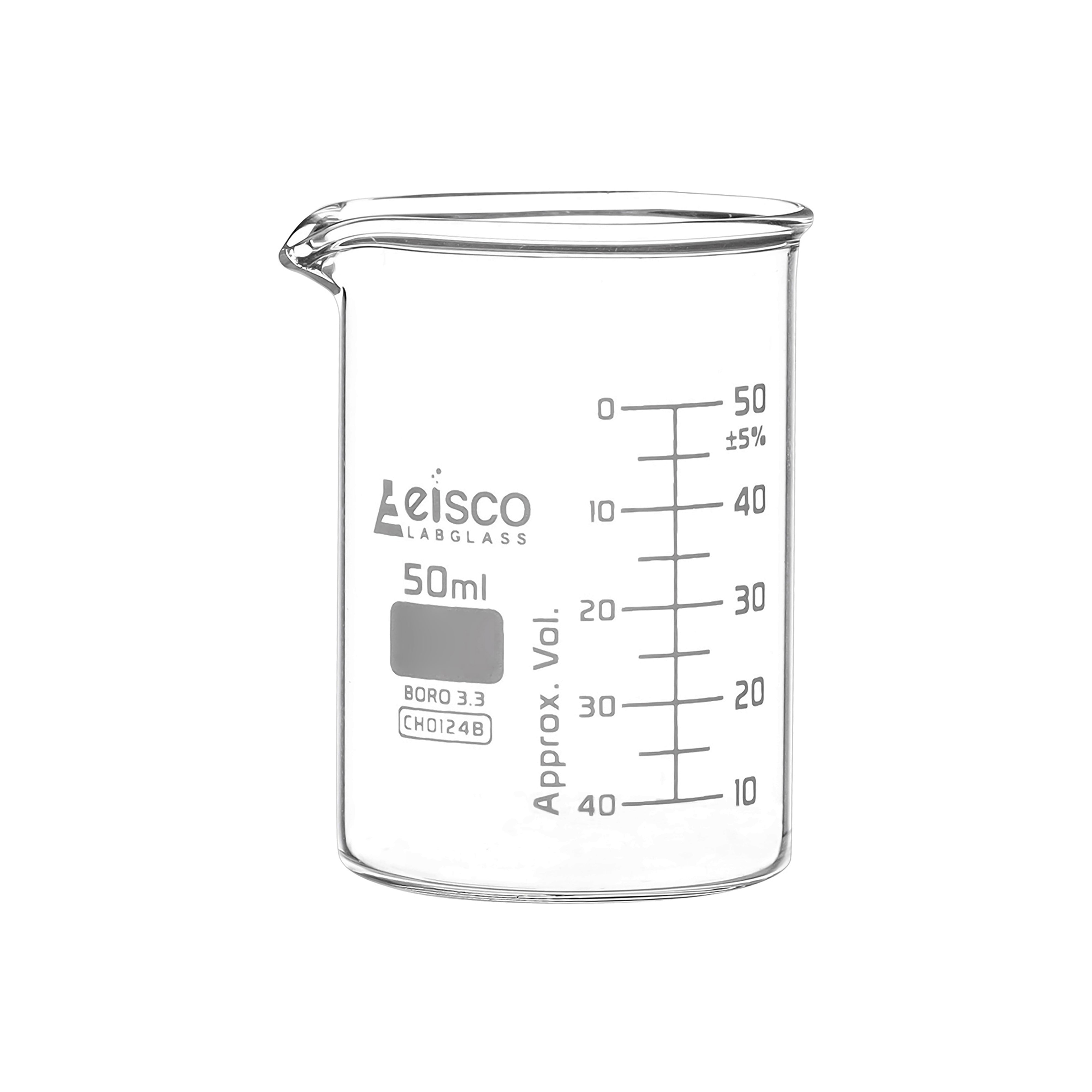 ASTM Low Form Borosilicate Glass Beaker with Dual Scale