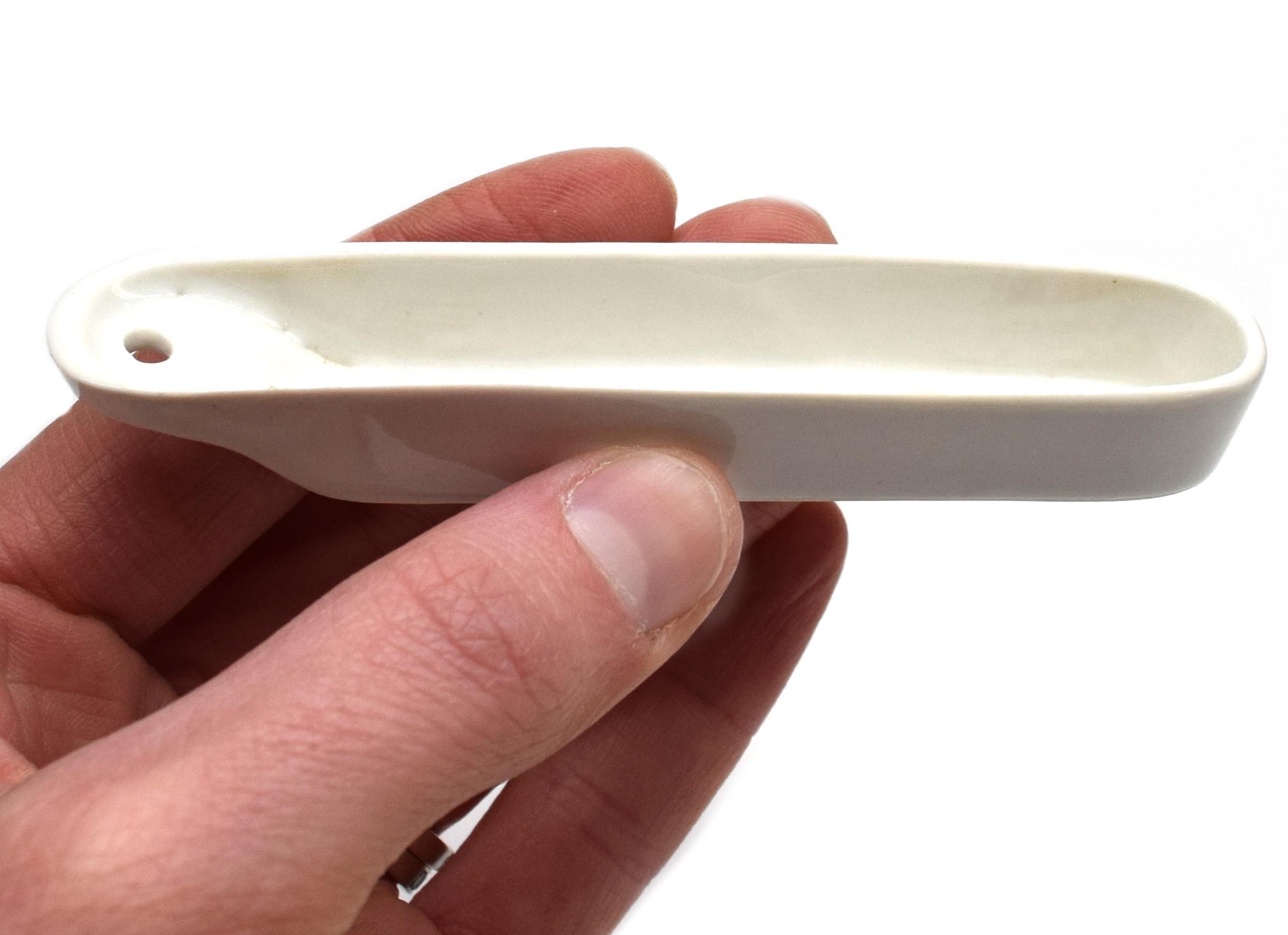 10-Pack Porcelain Combustion Boats with Handle, 4 x 1 inch