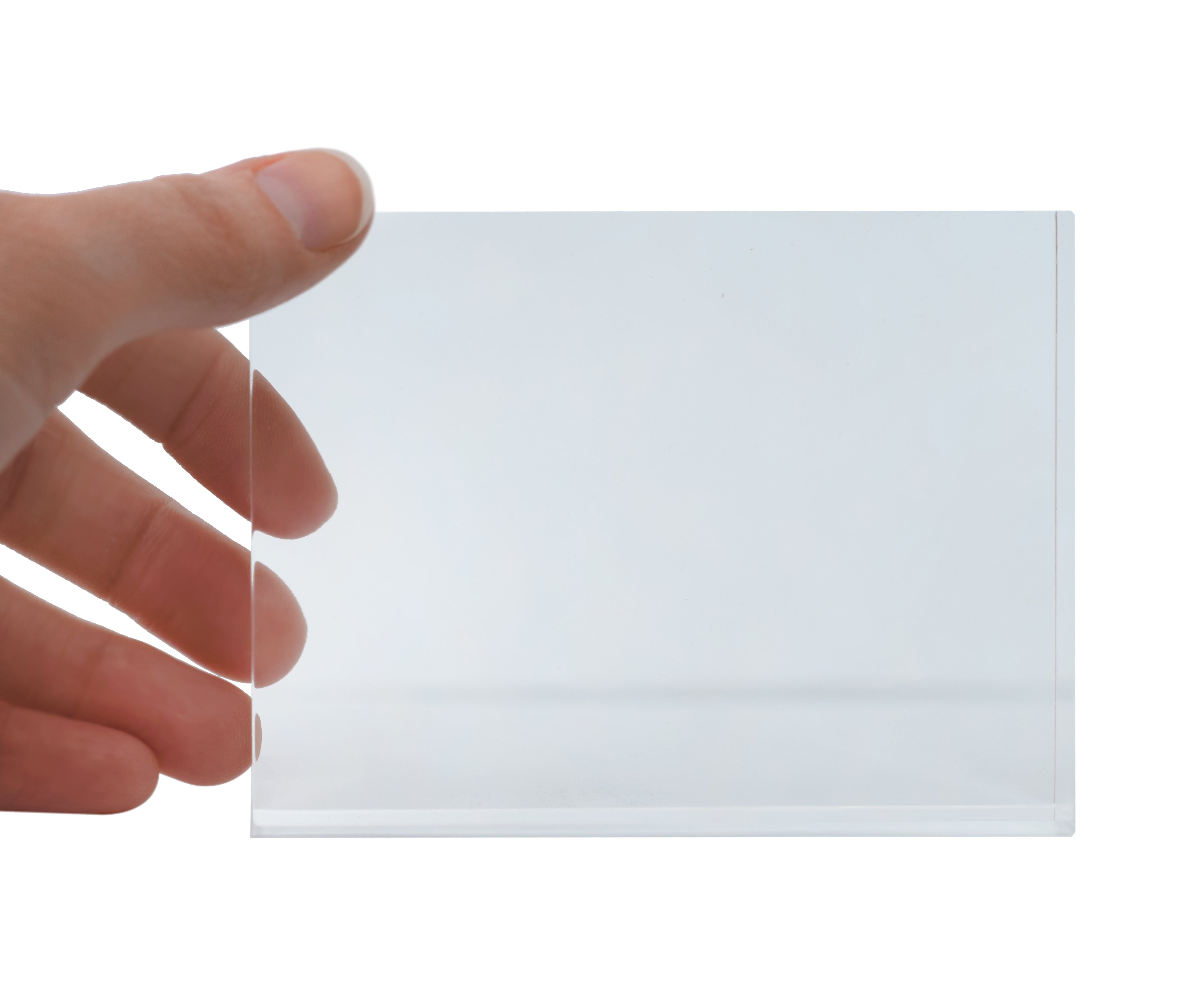 Rectangular Refraction Acrylic Block, 100 x 75 x 18mm