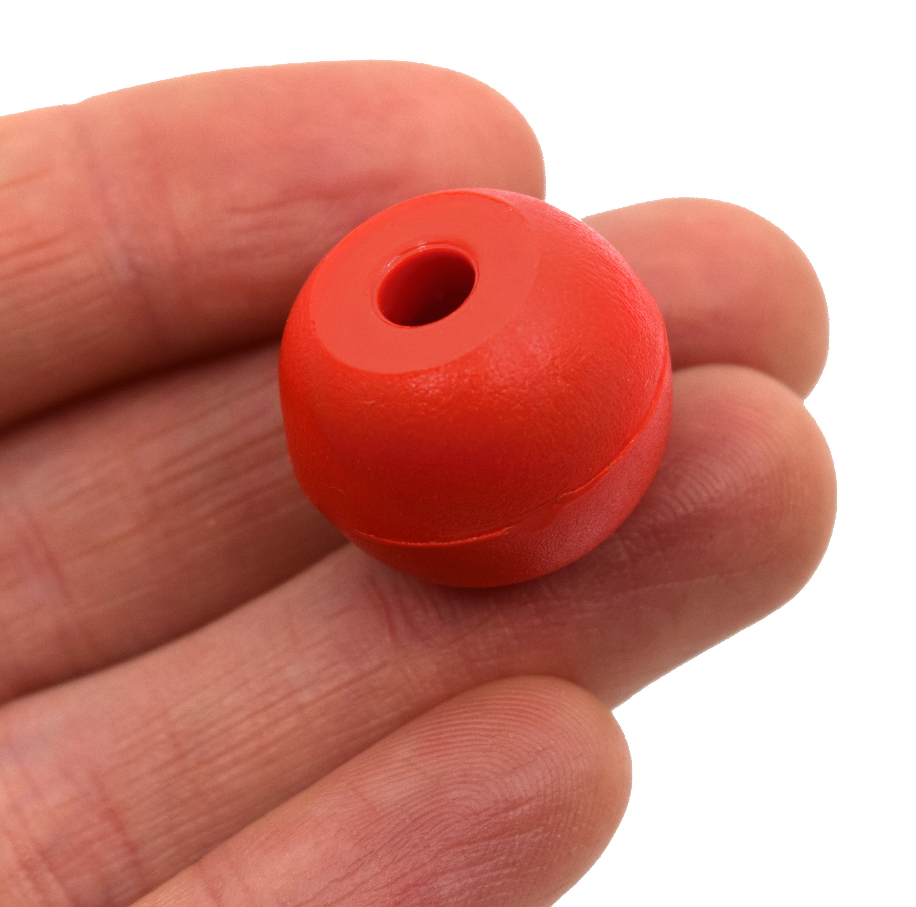 Red Molecular Model Atom, 2.2cm, 2 Holes, 10-Pack