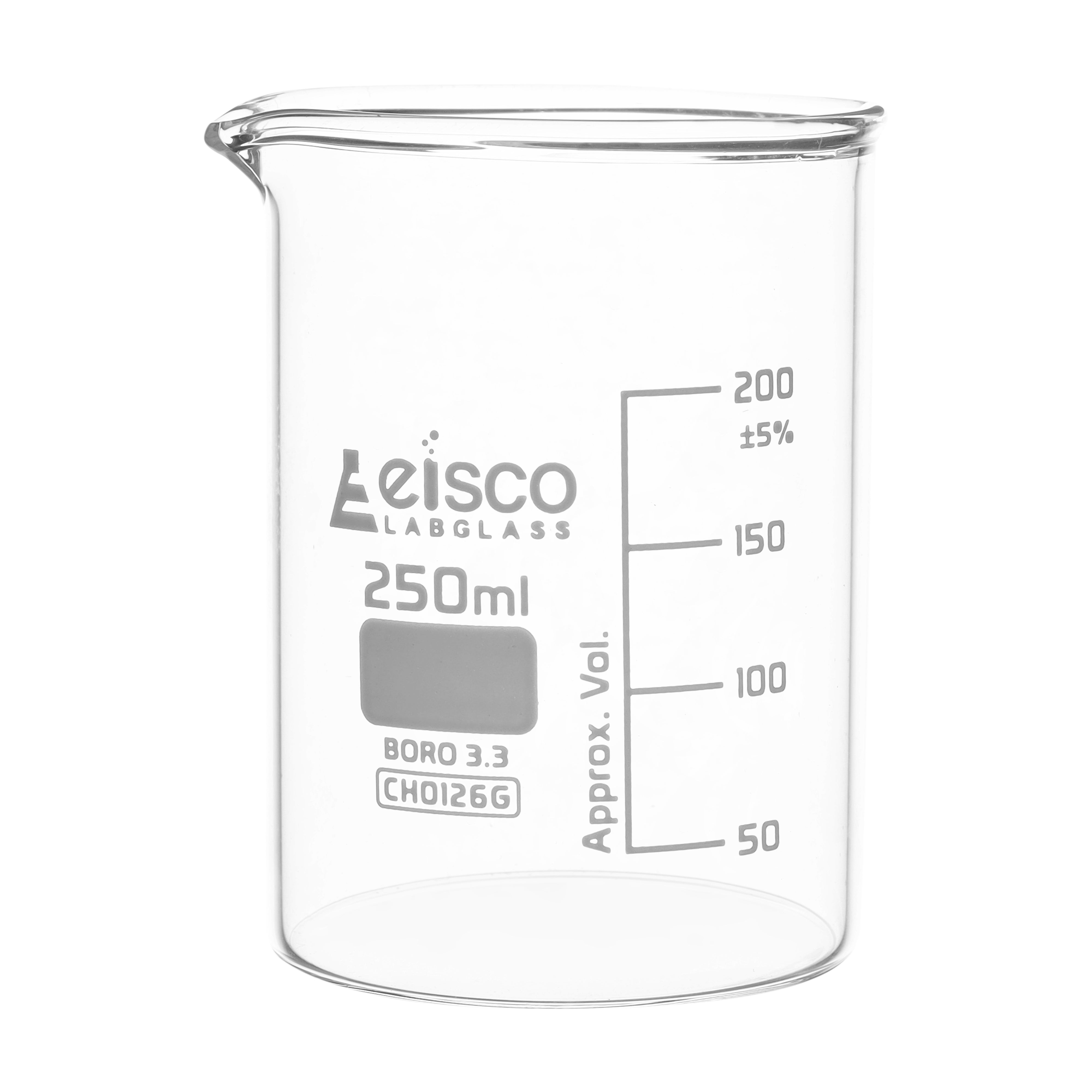 Low Form Borosilicate Glass Beaker with Spout
