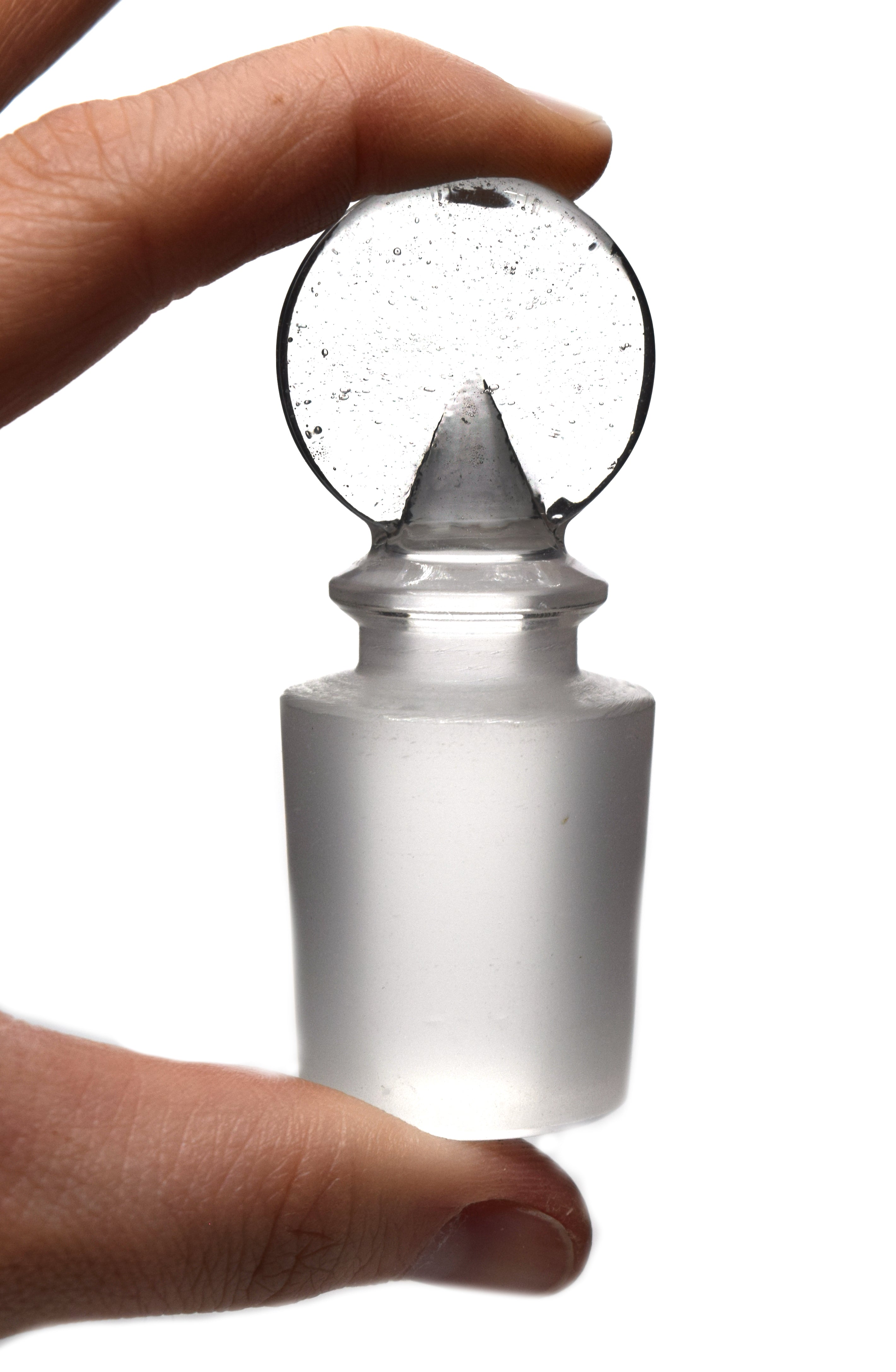 Penny Head Solid Cone Stopper, 29/32, Borosilicate Glass