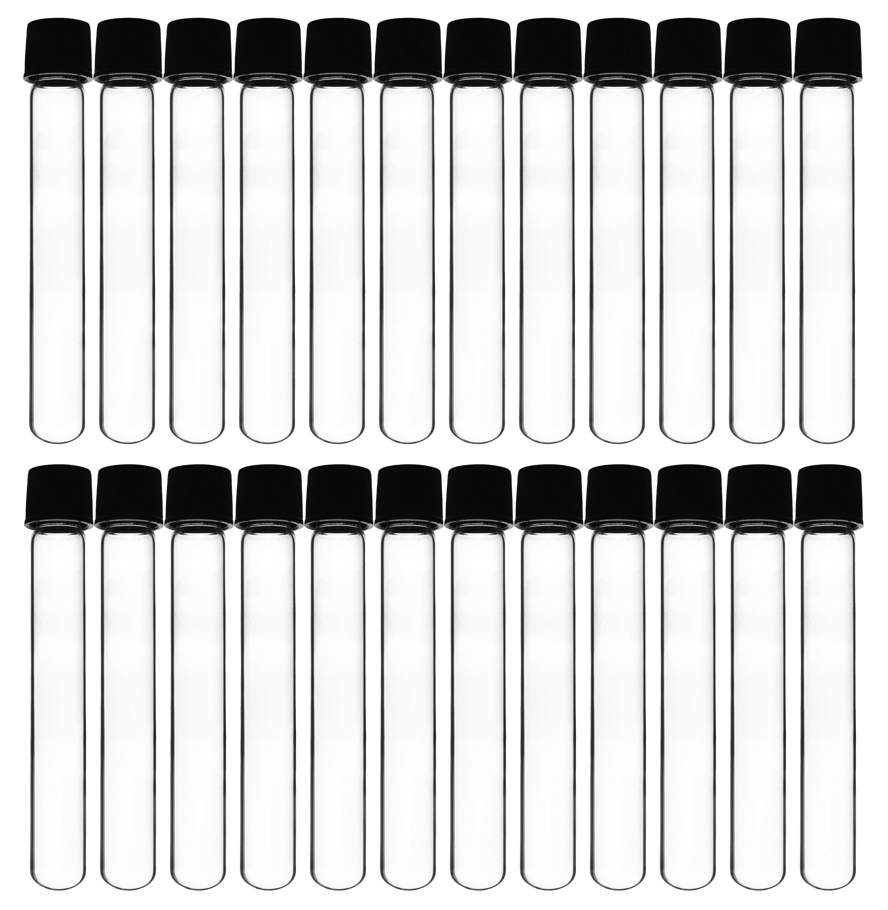 Round Bottom Borosilicate Glass Test Tube with Bakelite Screw Cap, 10mL