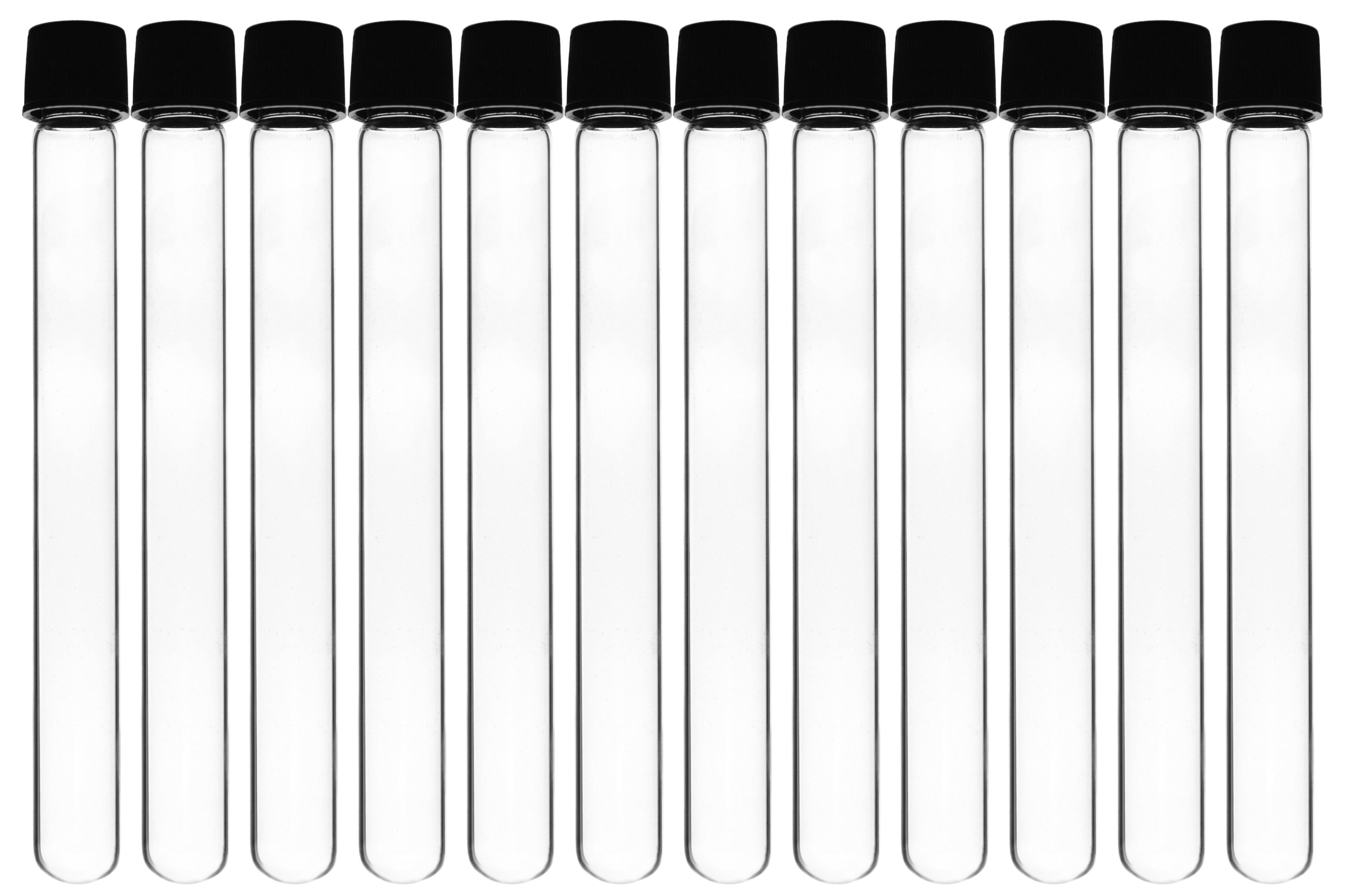 Round Bottom Borosilicate Glass Test Tube with Bakelite Screw Cap, 20mL