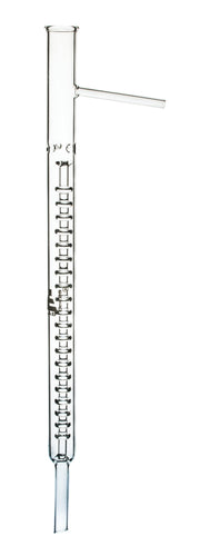 20-Disc Fractional Distillation Column with Side Arm and Movable Center Rod, 19.25 inch, Borosilicate Glass
