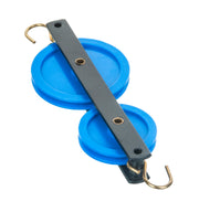 Double-Tandem Plastic Pulley, 50 and 38mm Diameter
