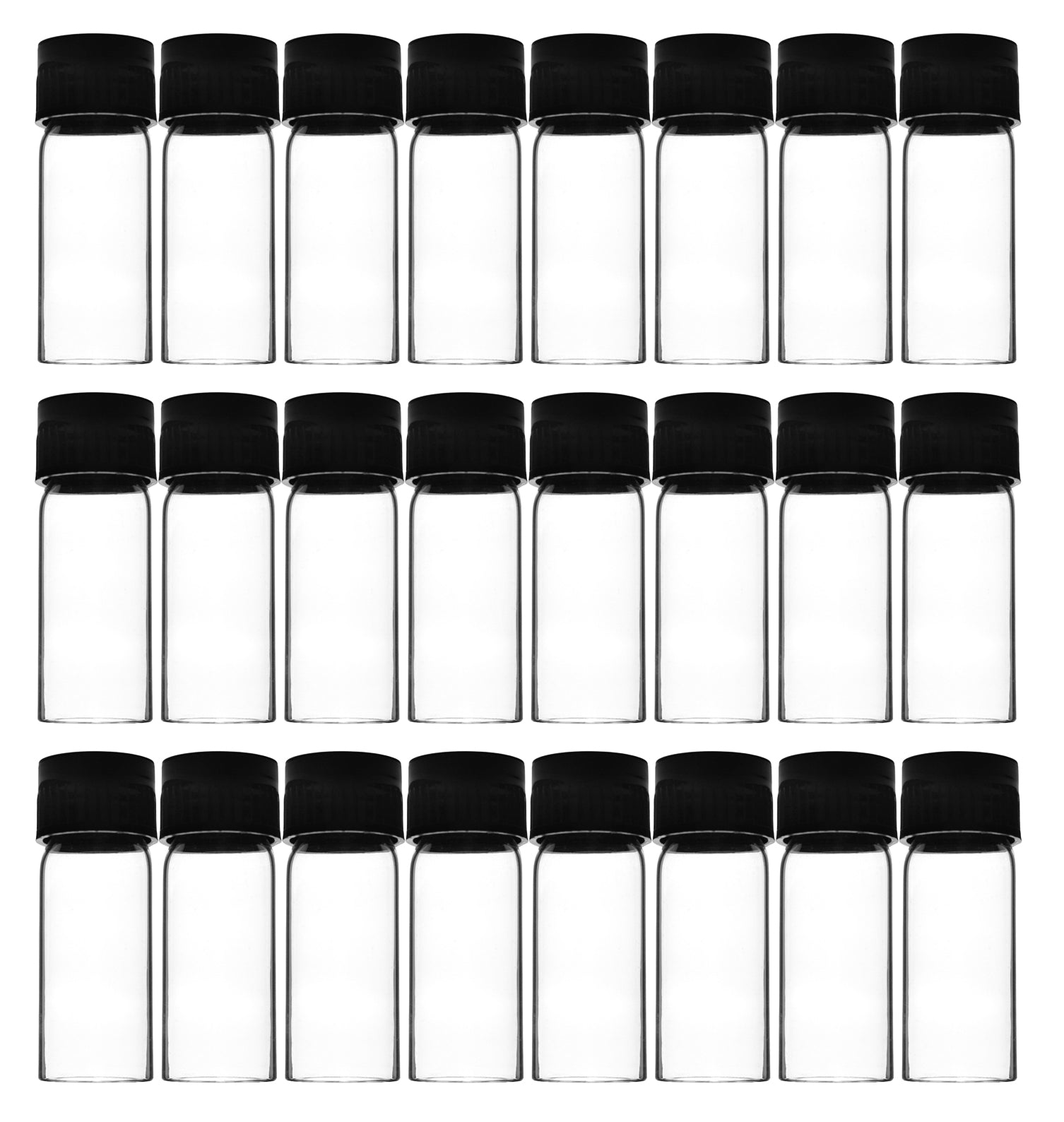 Flat Bottom Borosilicate Glass Test Tube with Bakelite Screw Cap, 5mL, 2.1"