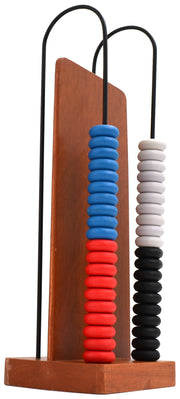 Wooden Frame Abacus, 2 Steel Wires