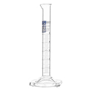 ASTM Class A Borosilicate Glass Graduated Cylinder with QR Certificate, Blue Graduations
