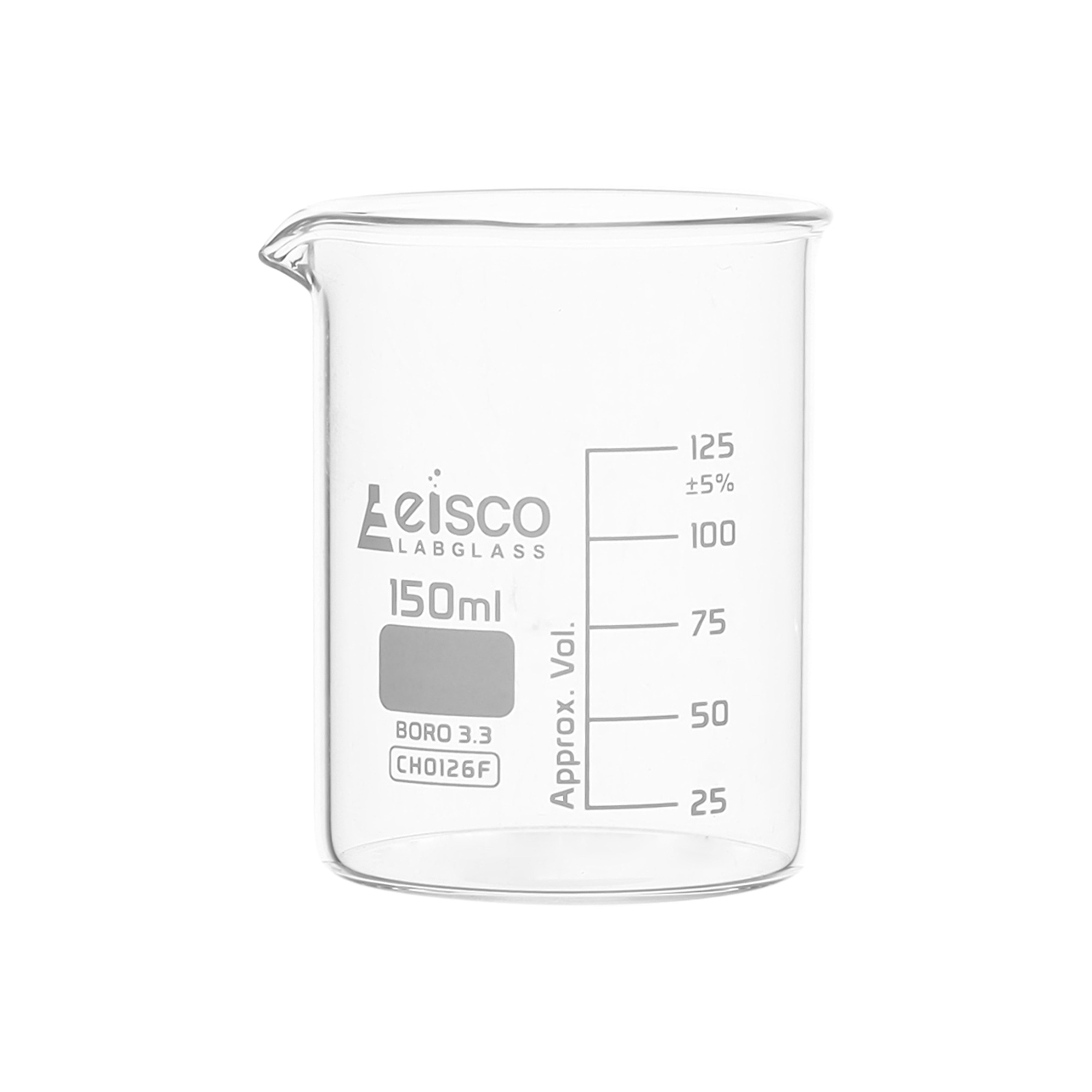 Low Form Borosilicate Glass Beaker with Spout