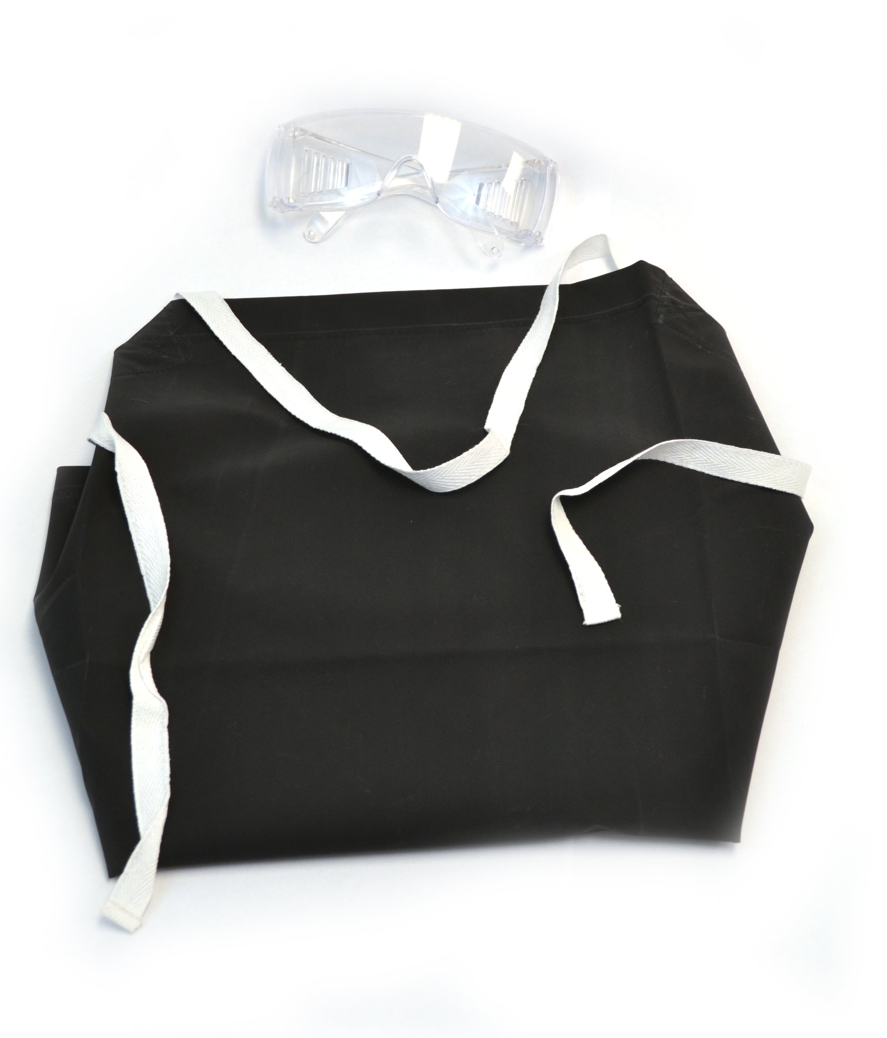 Anti-Splash Safety Set with Glasses and 36" Apron