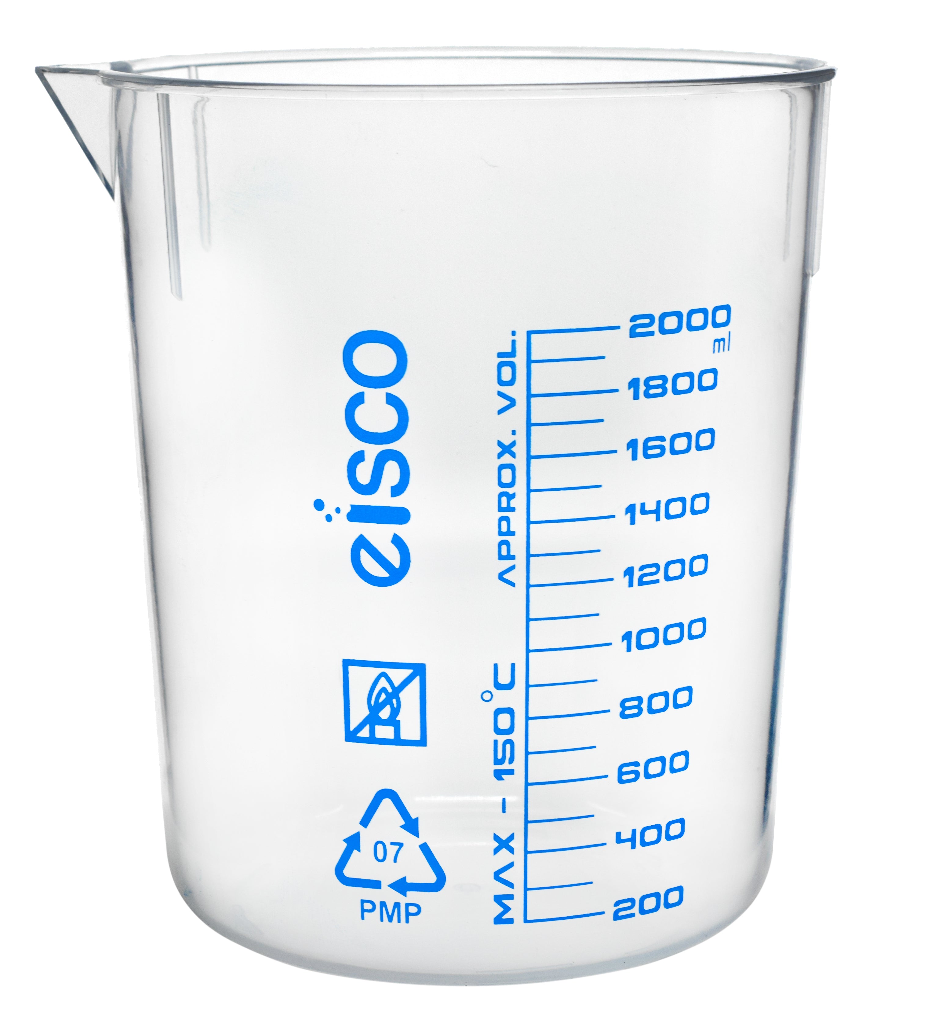 PMP Beaker with Spout and Printed Graduations