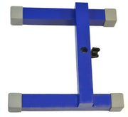 H-Shaped Cast Iron Retort Base, 8 x 8", Blue