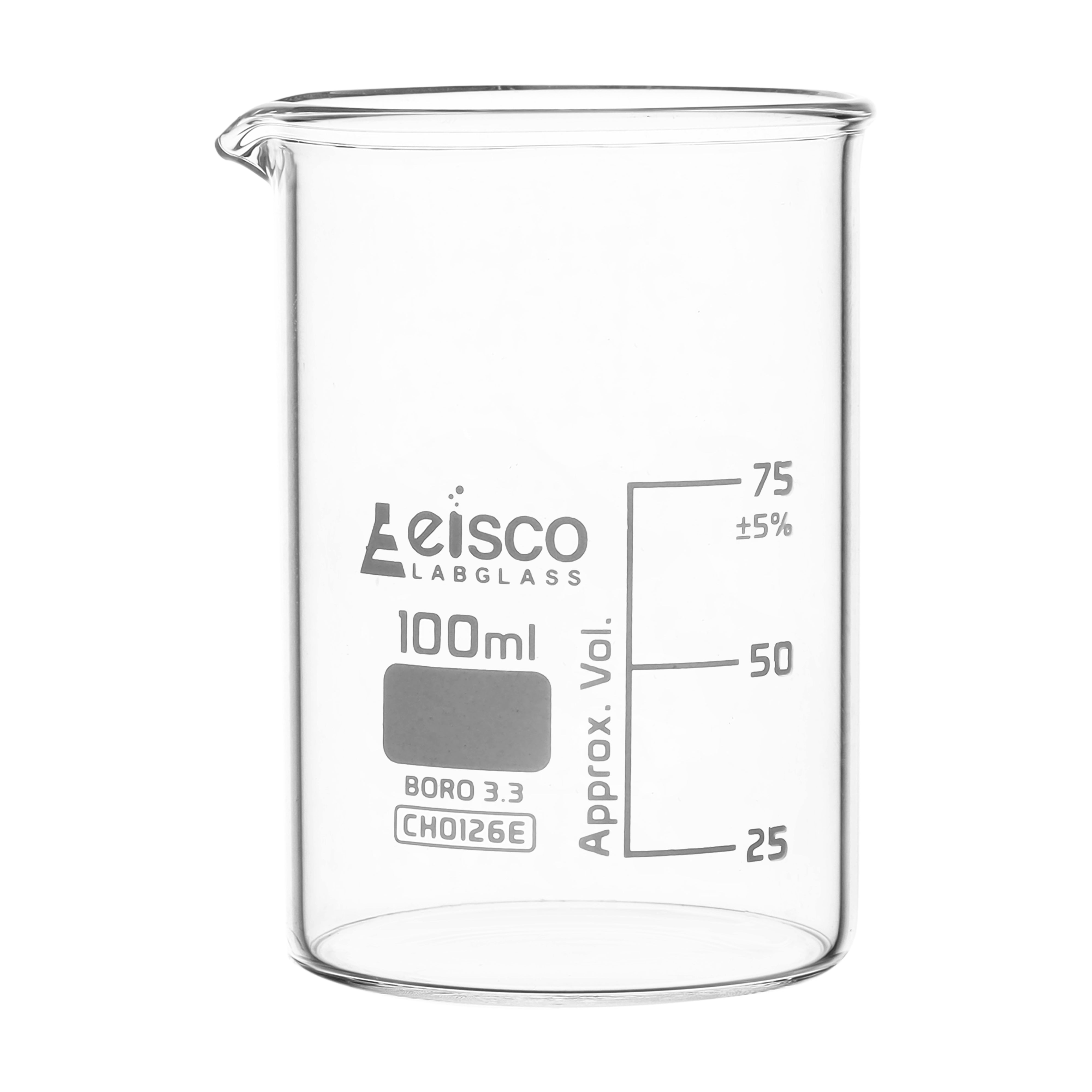 Low Form Borosilicate Glass Beaker with Spout