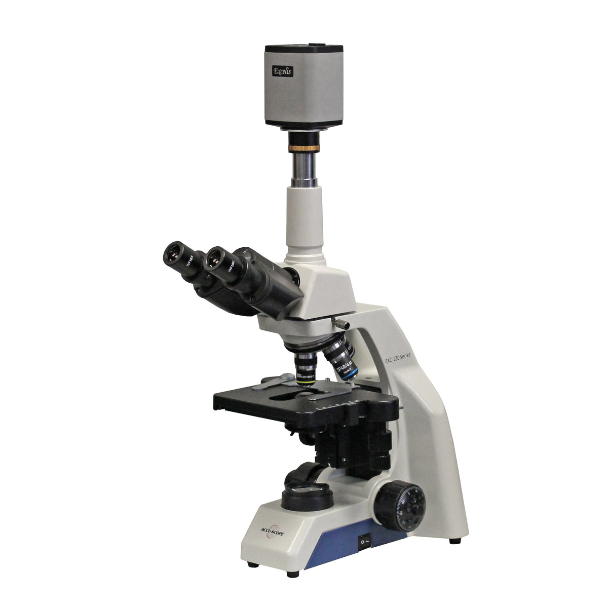 Compund Scope Microscope Accu-Scope Digital Compound Microscope with HD Camera, EXC-123-HD, 40 ...