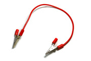 4mm Plug Connecting Lead with Alligator Clip, 300mm