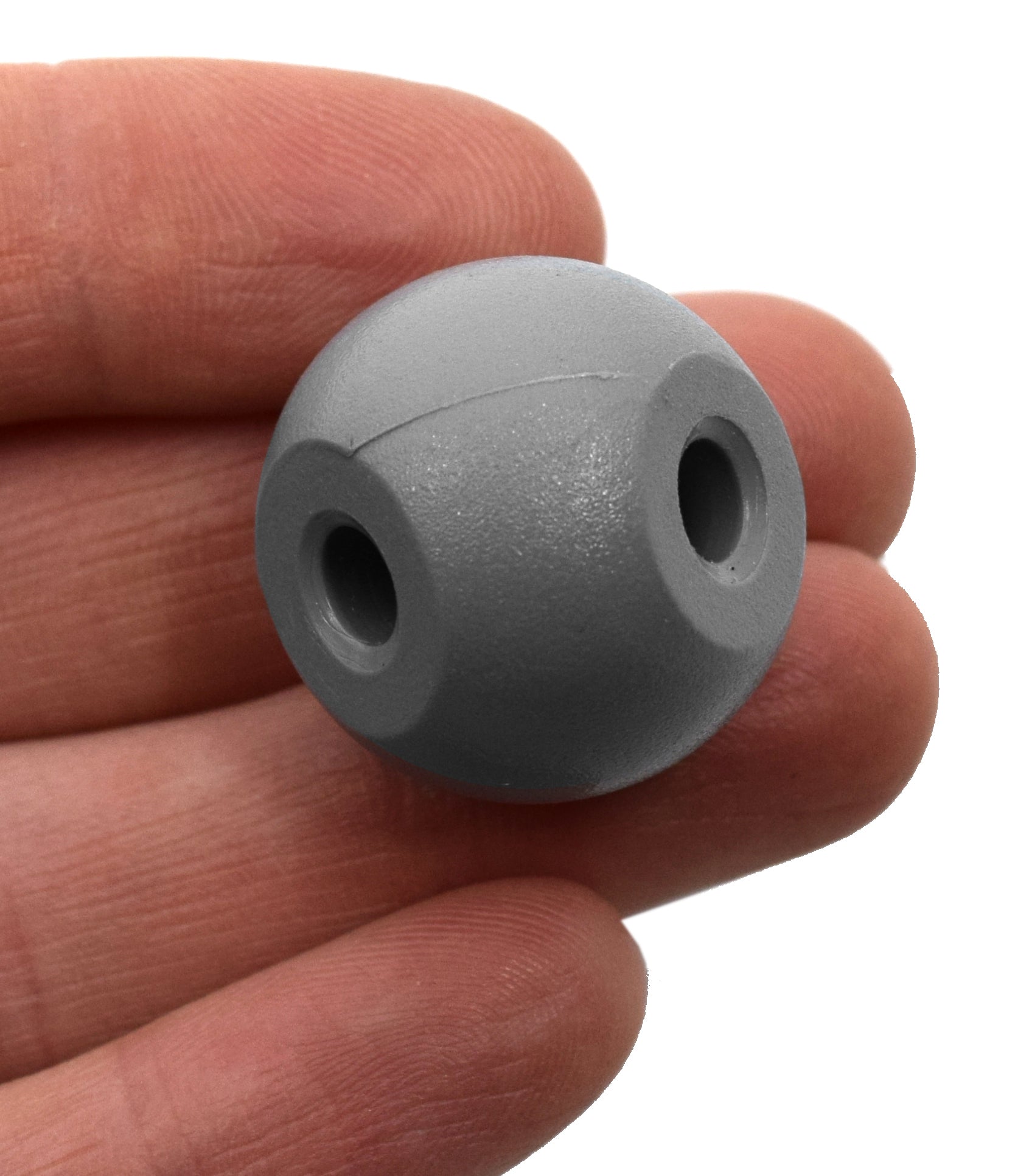 Gray Molecular Model Atom, 2.2cm, 4 Holes, 10-Pack