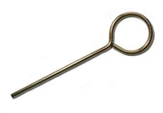 Closed Retort Ring with Stem, 3" ID, Plated Mild Steel