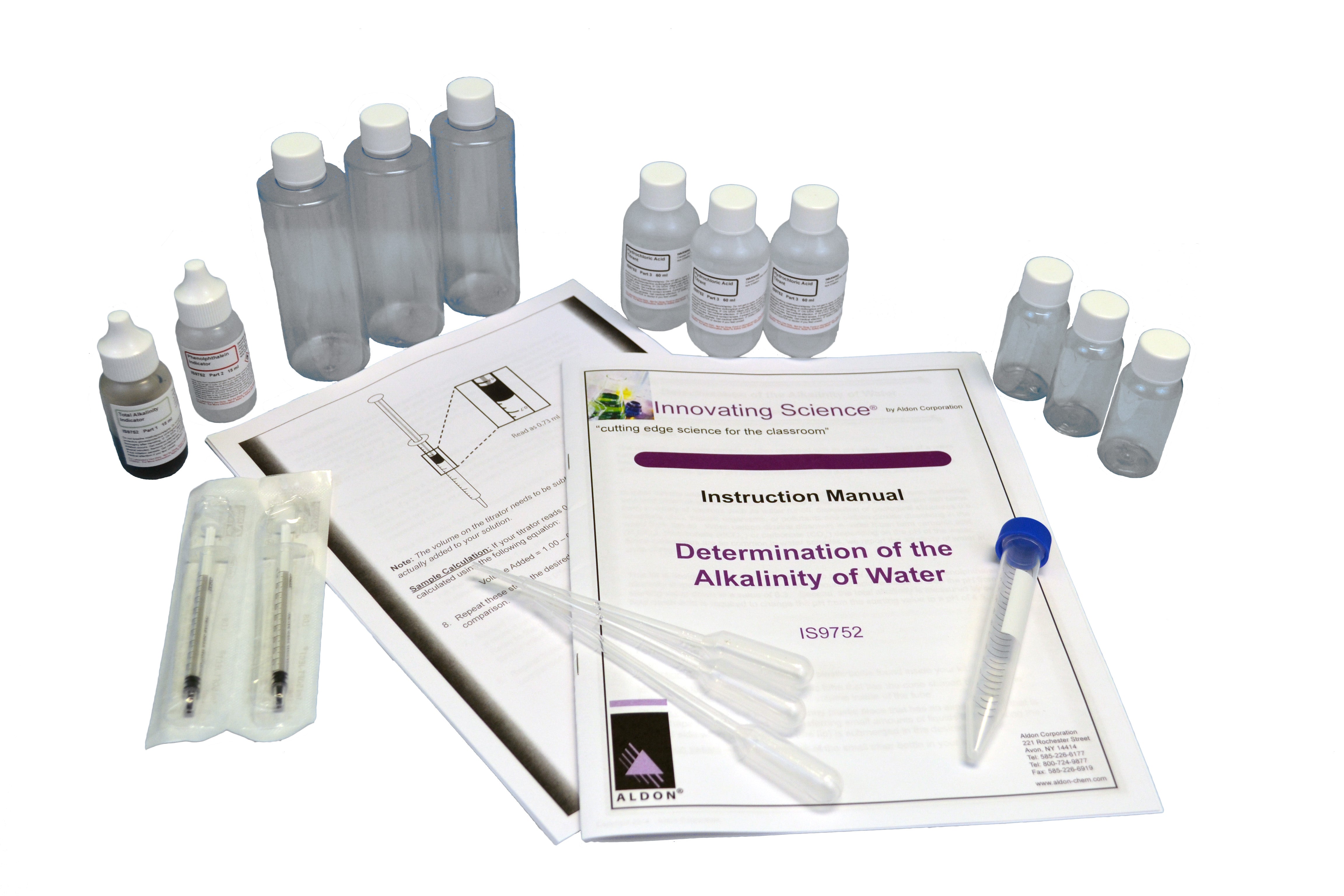 Portable Water Alkalinity Testing Kit for 40 Tests