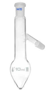 Pear Shape Borosilicate Glass Distillation Flask with Side Socket