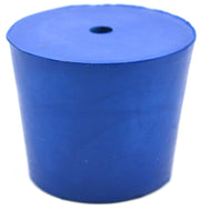 Neoprene Stopper, 1 Hole - Blue, Size: 40mm Bottom, 49mm Top, 40mm Length - Pack of 10