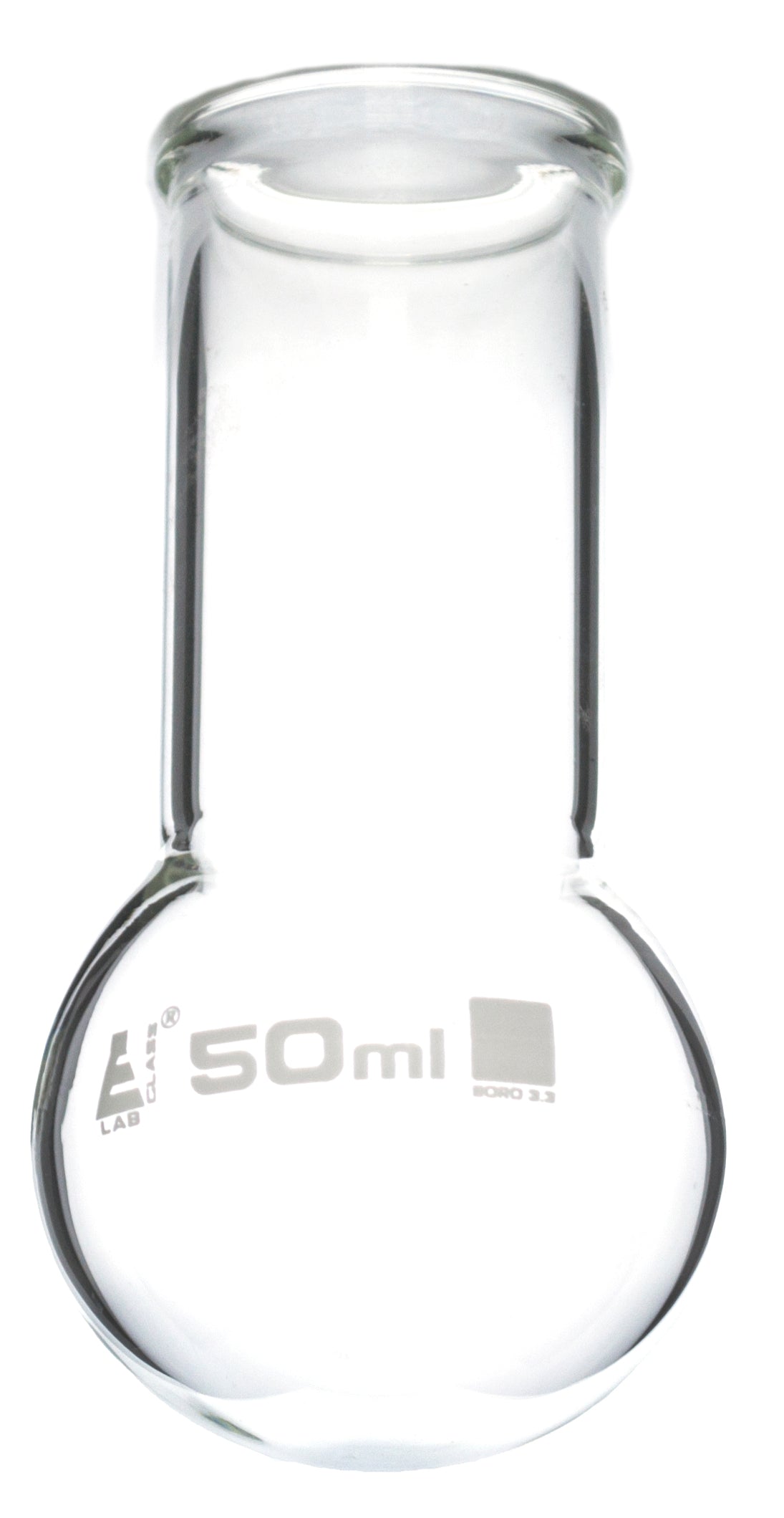 Round Bottom Wide Neck Borosilicate Glass Boiling Flask with Beaded Rim