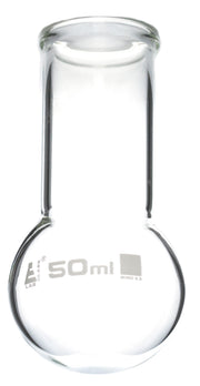 Round Bottom Wide Neck Borosilicate Glass Boiling Flask with Beaded Rim