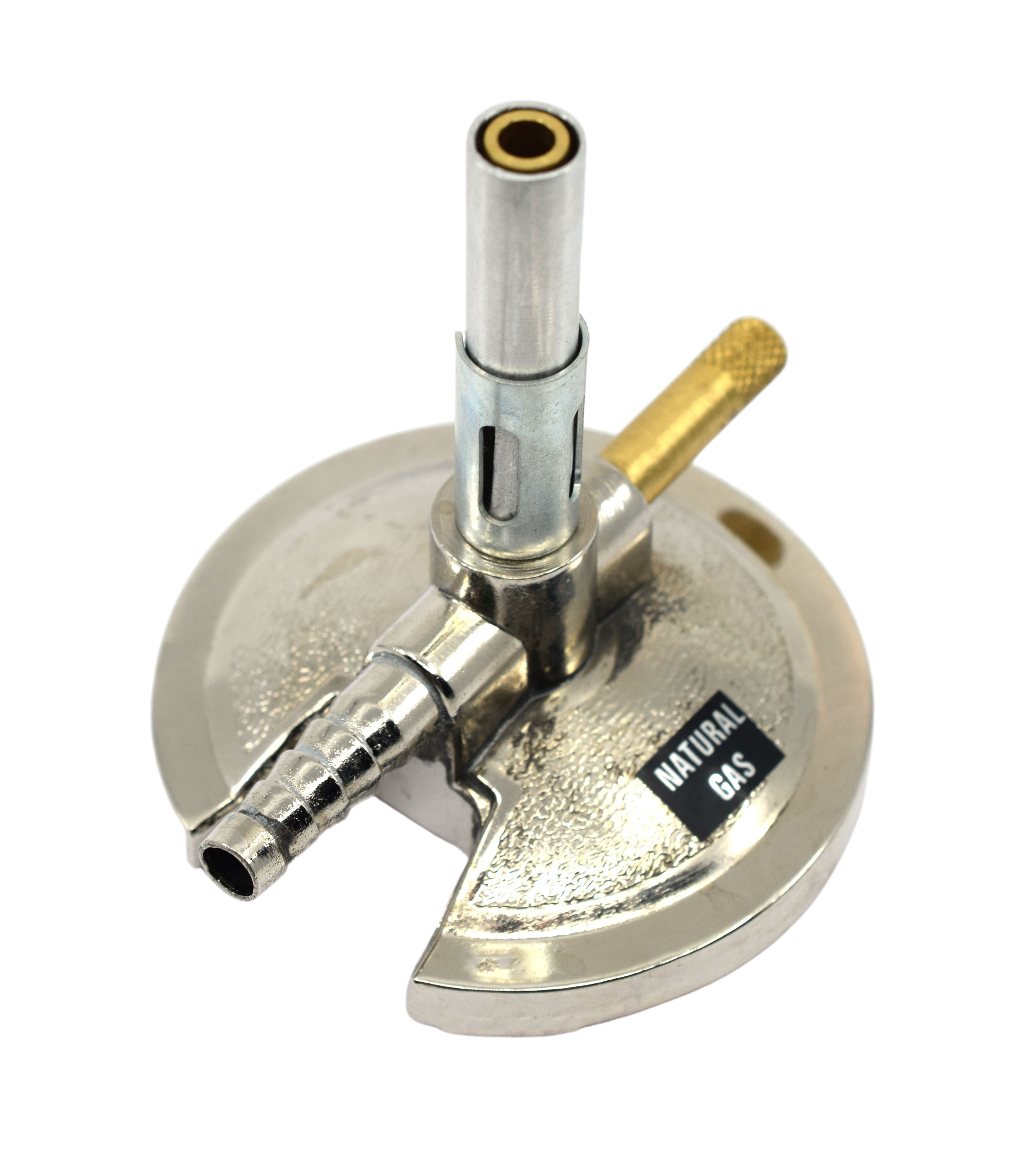 Micro Bunsen Burner with Needle Valve and Flame Stabilizer, Natural Gas