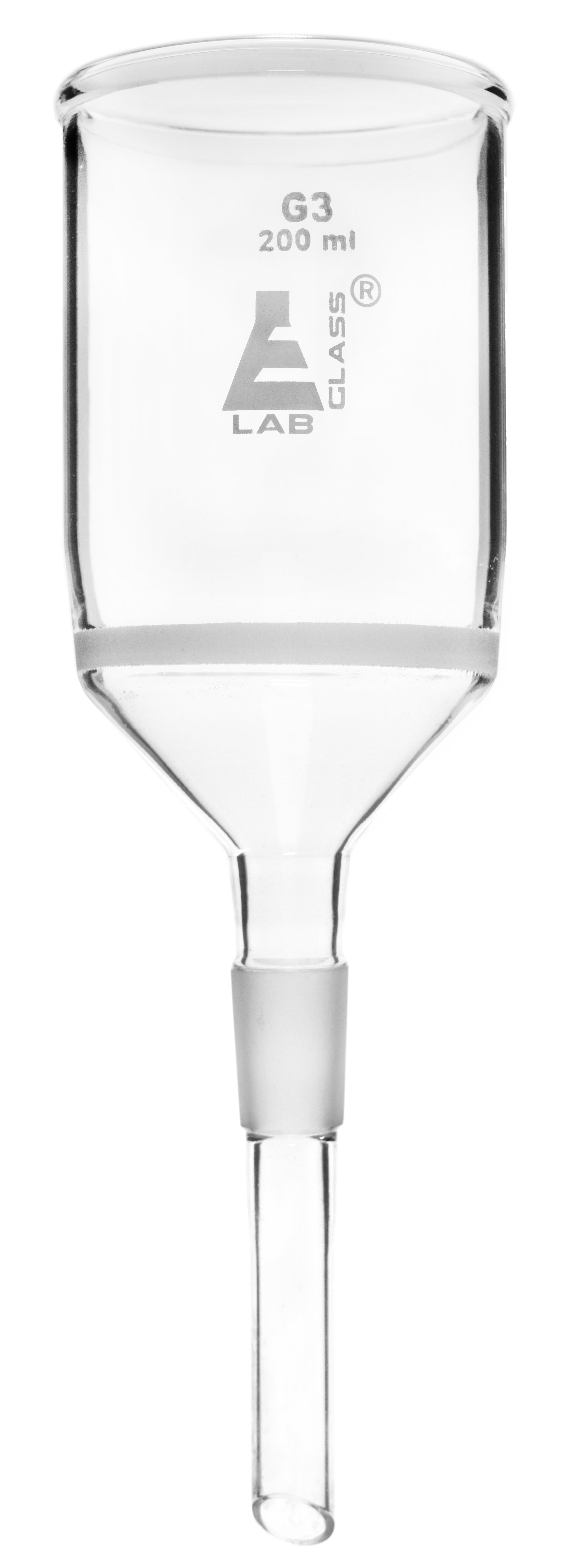 G-3 Porosity Borosilicate Glass Buchner Funnel with Jointed Stem