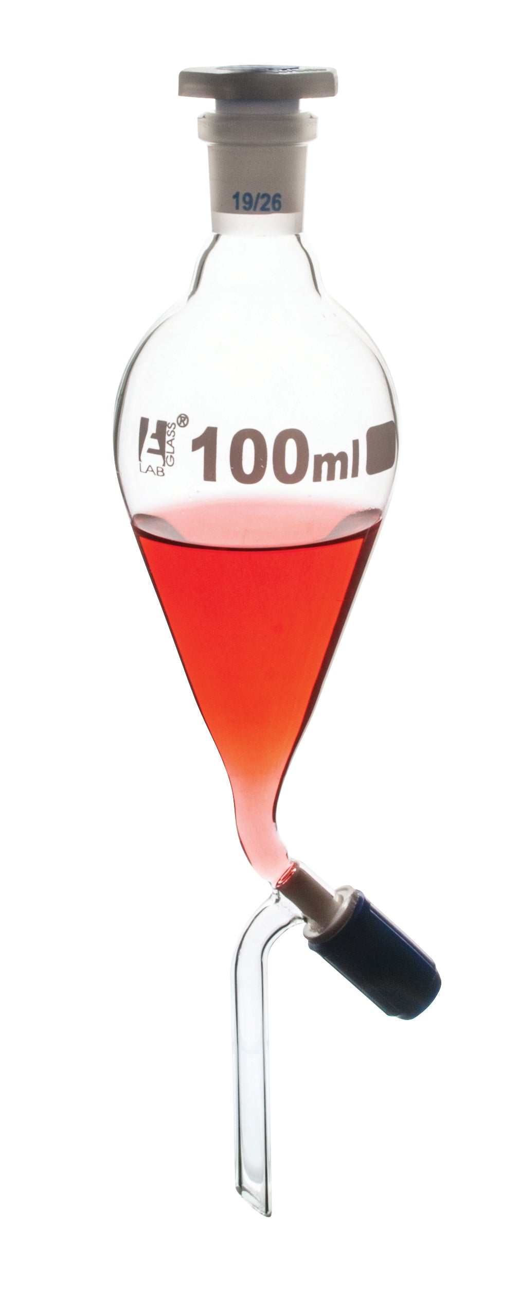 Borosilicate Glass Separating Funnel with Rotaflow Stopcock