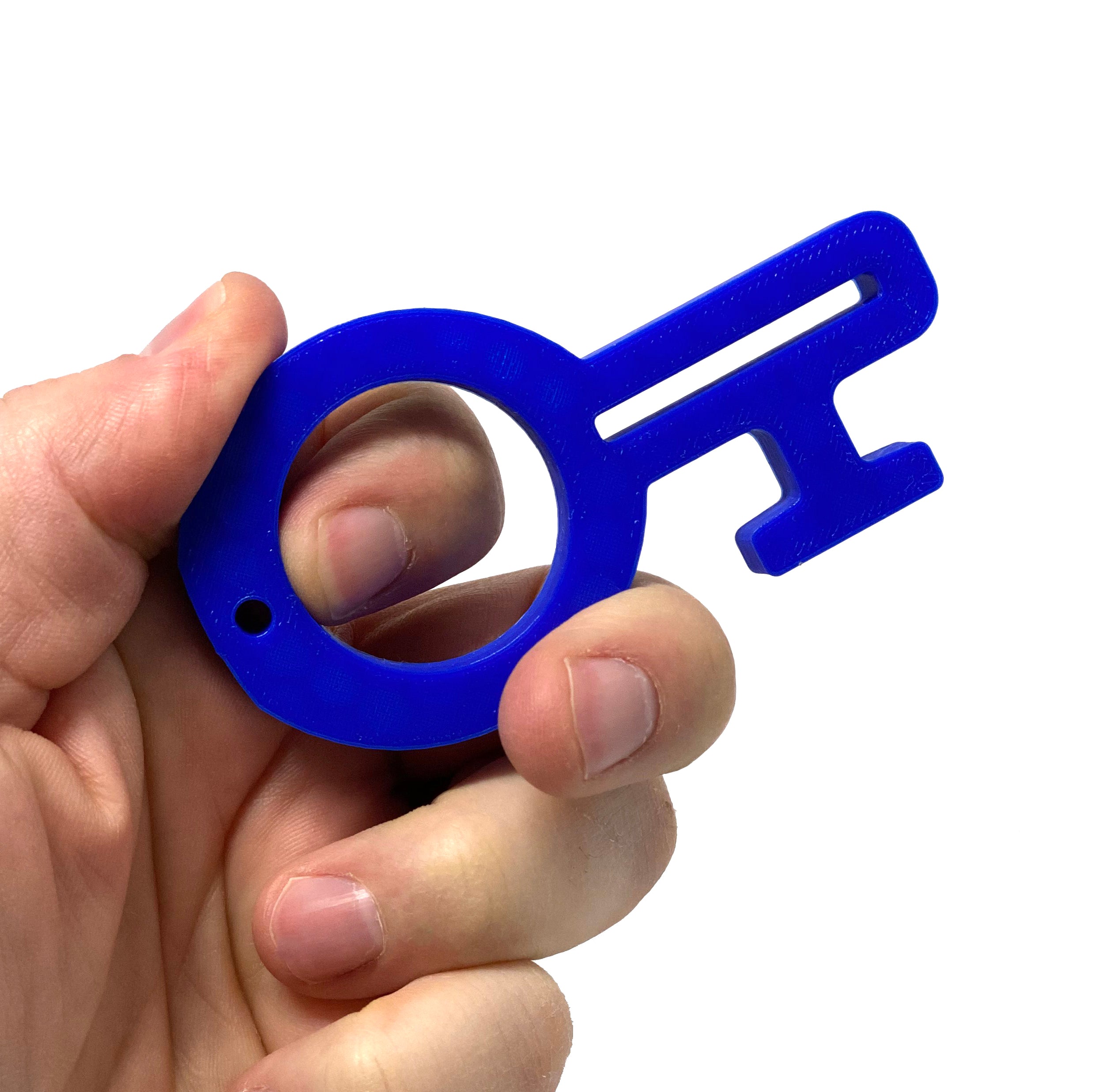 No-Touch Keychain Tool for Doors, Buttons, Hooks and Handles