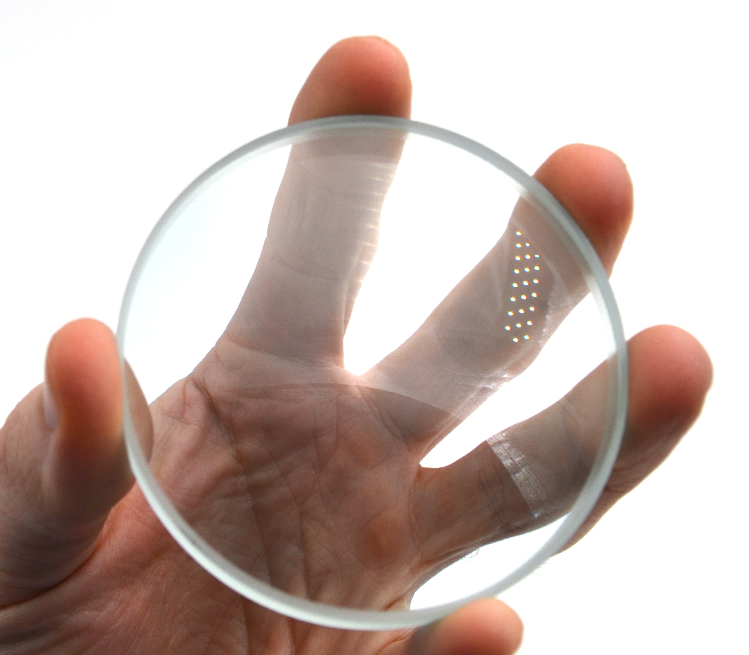 Optically Worked Double Concave Glass Lens, 75mm Diameter, 250mm Focal Length