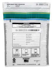 Premium Tamper-Evident Self-Sealing Security Bags with Pocket, 9 x 12", 100-Pack