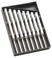 8-Piece Steel Scientific Tuning Fork Set with Plastic Case