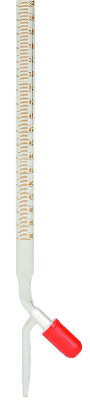 Amber Class A Burette with Rotaflow Stopcock, 25mL, Borosilicate Glass