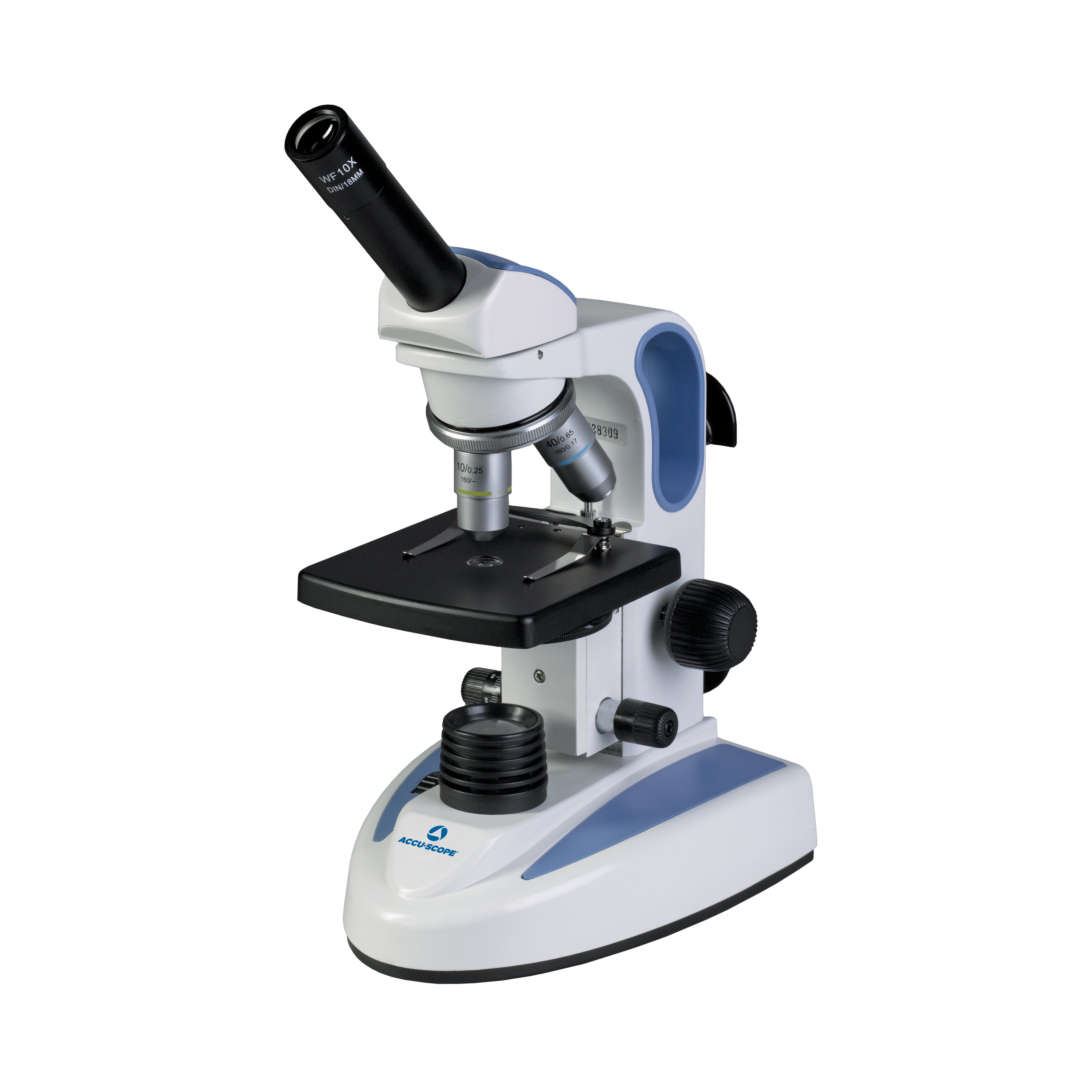 Accu-Scope Monocular Student Compound Microscope, EXM-150, 40-400X (Disc Diaphragm)