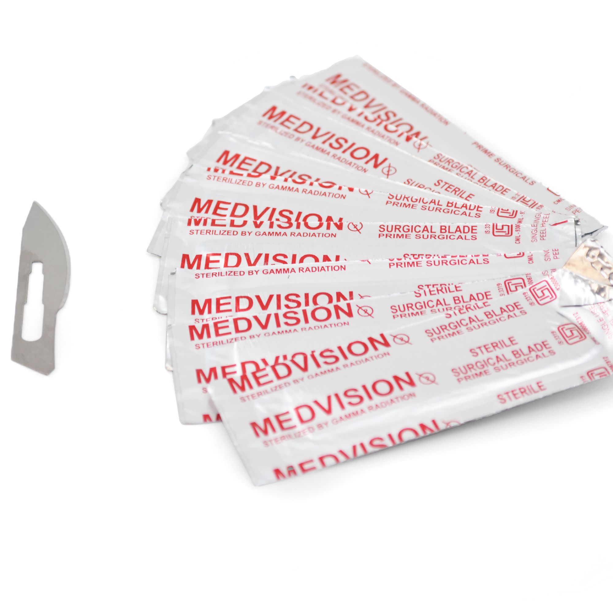10-Pack Stainless Steel Scalpel Blades, #24, for Handle #4