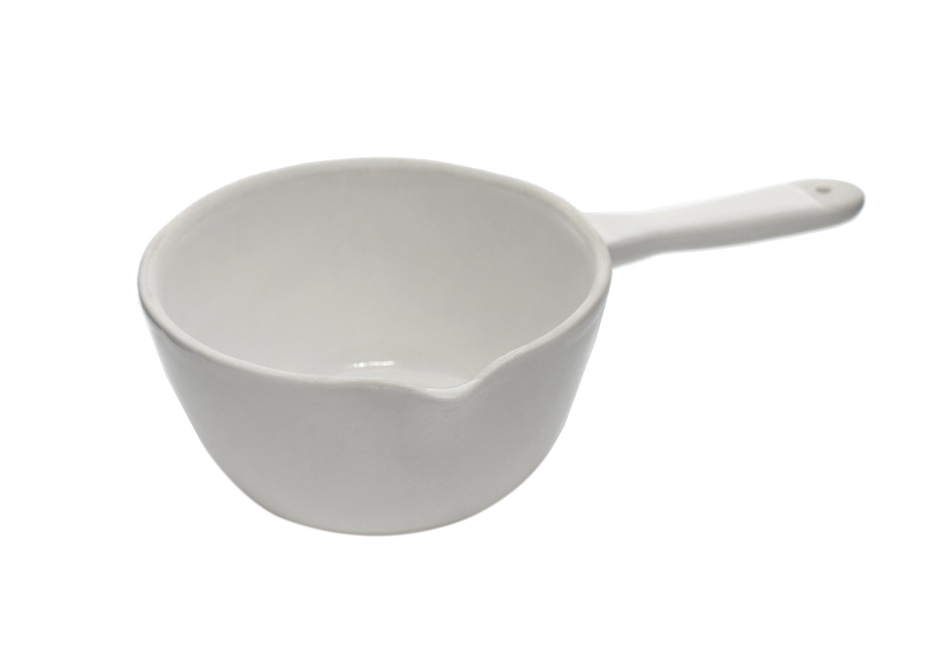 Porcelain Casserole Crucible with Spout and Handle