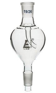 Vertical Pear-Shape Splash Head, 19/26 Socket and 24/29 Cone, Borosilicate Glass