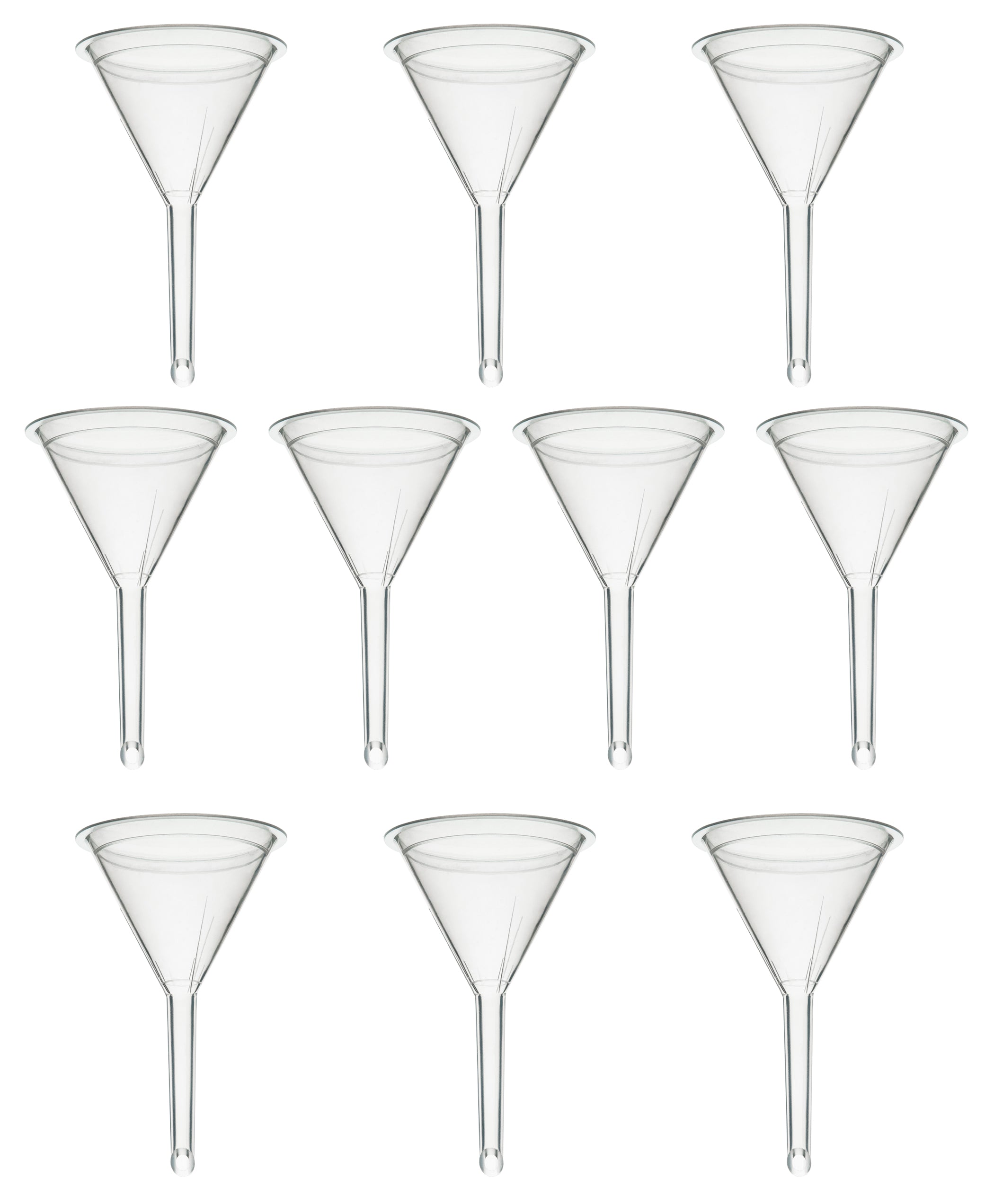 Polypropylene Filter Funnel, 10-Pack