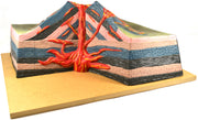Active Volcano Tabletop Model with Cutaway View, 17"