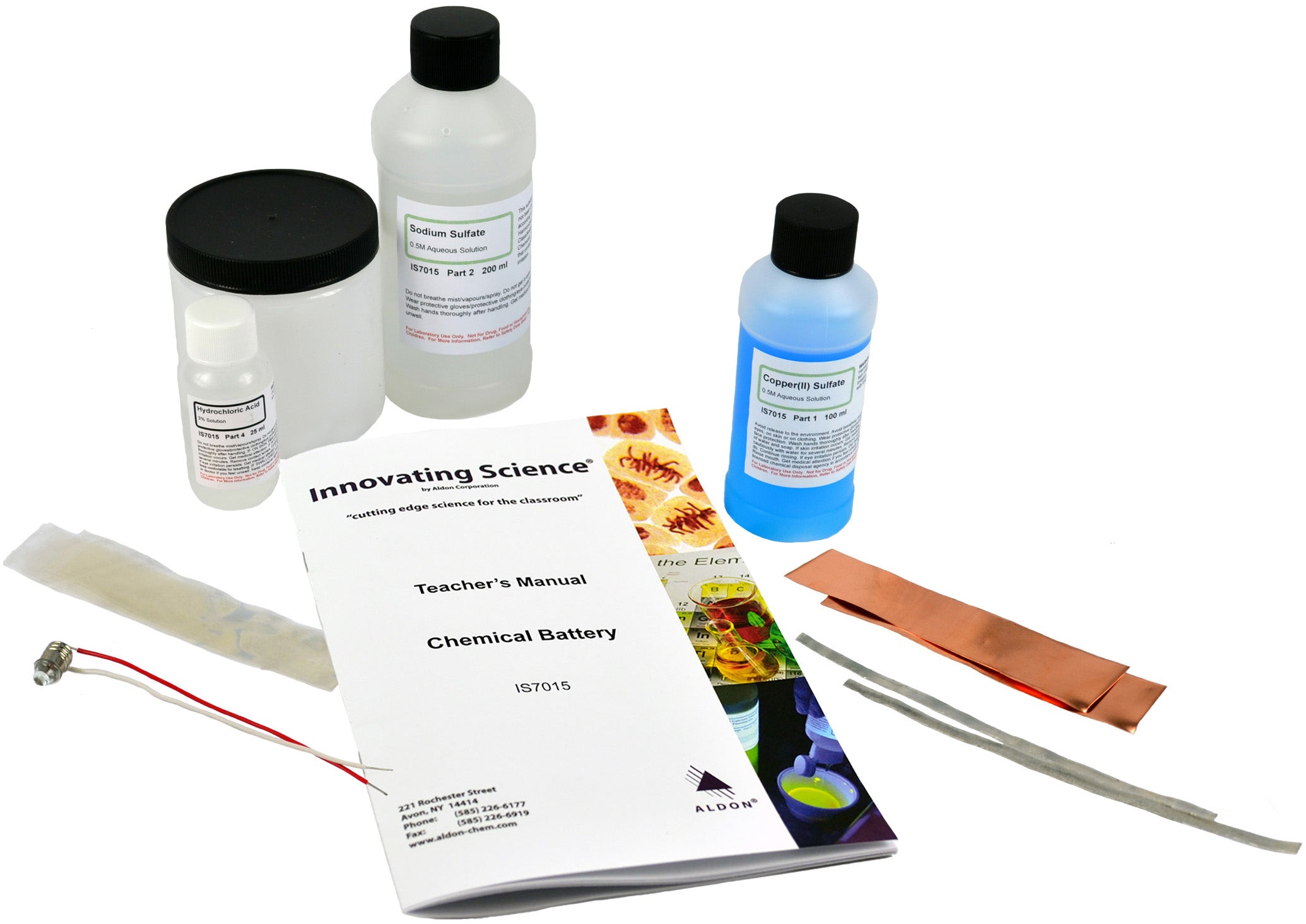 Chemical Battery Chemistry Demonstration Kit