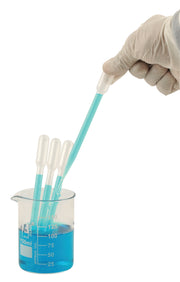 100-Pack Disposable Graduated LDPE Transfer Pipettes, 3mL