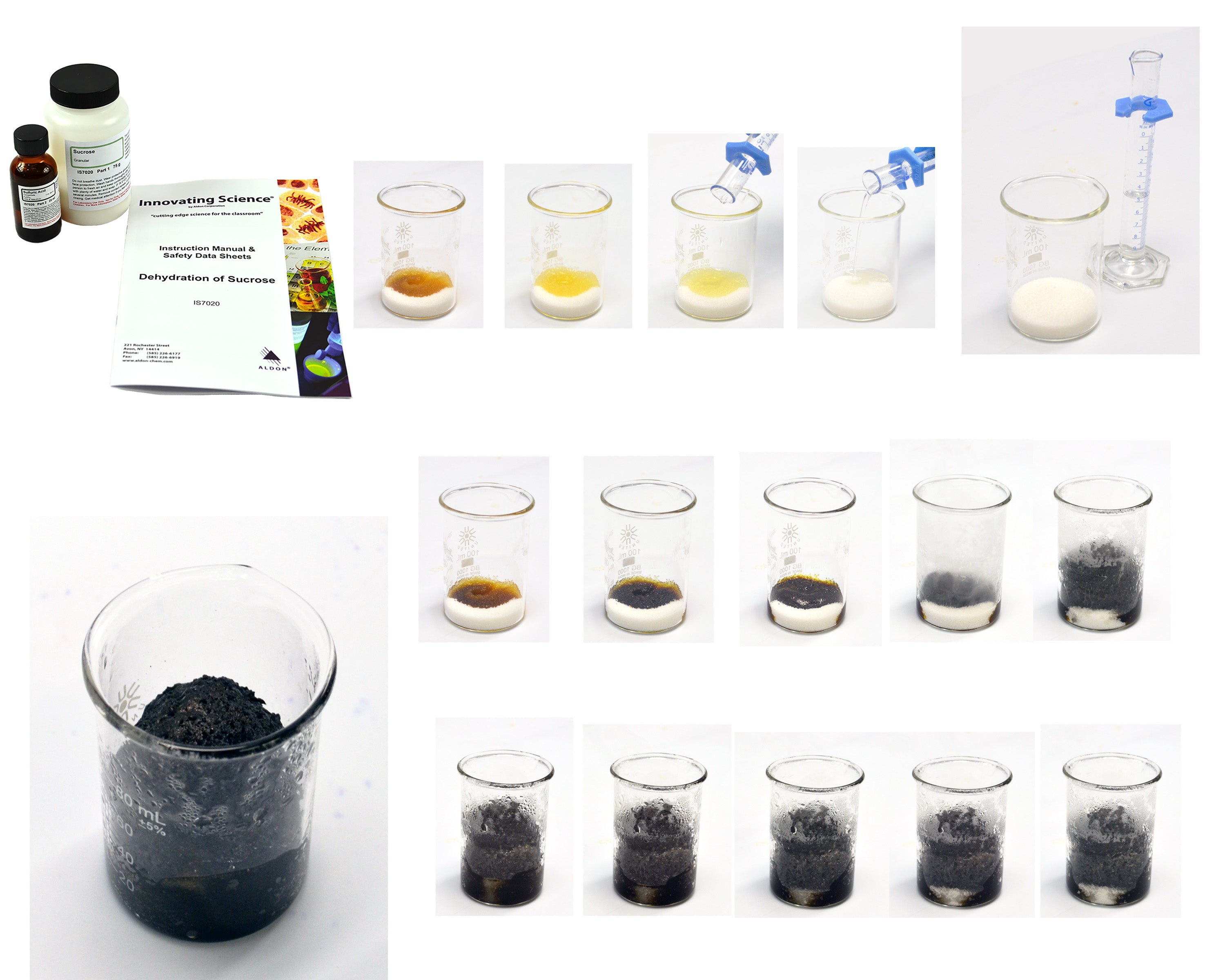Dehydration of Sucrose Chemistry Demonstration Kit