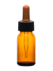 Amber Soda Lime Glass Dropping Bottle with Screw Cap