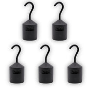 Iron Cylindrical Hooked Weight, 5-Pack