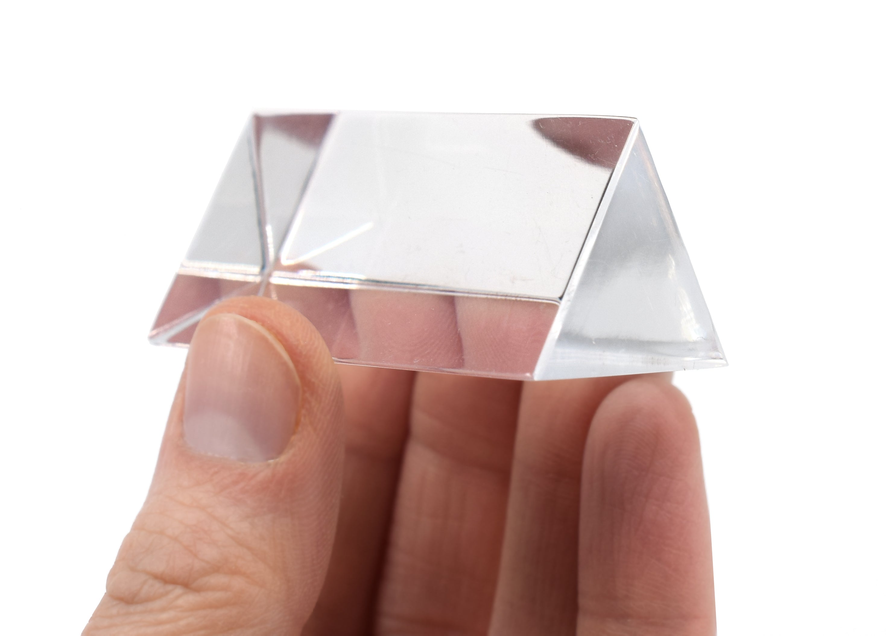 Equilateral Acrylic Prism, 50mm Length, 25mm Faces