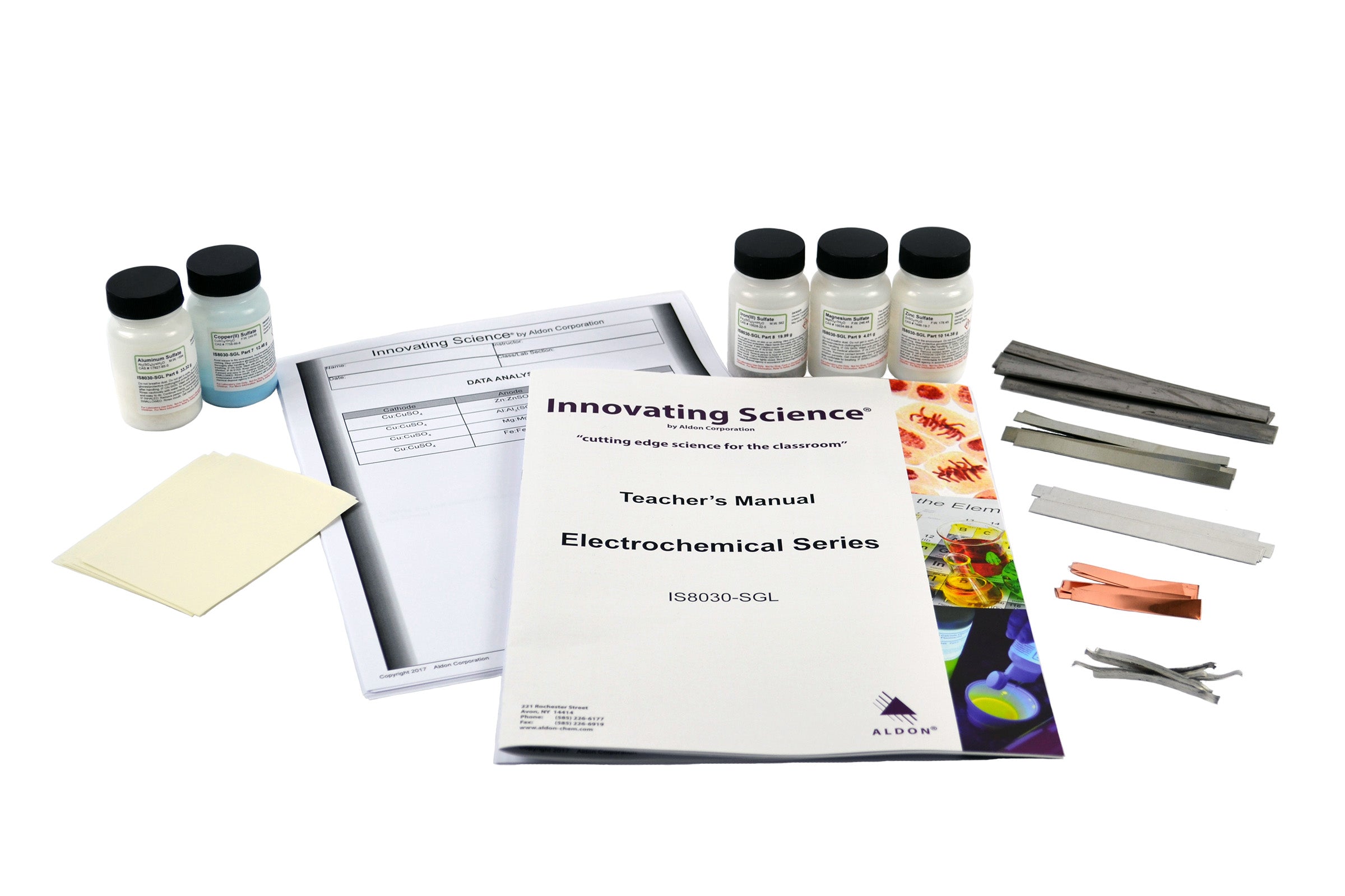 Electrochemical Series Small Group Learning Kit for 5 Groups