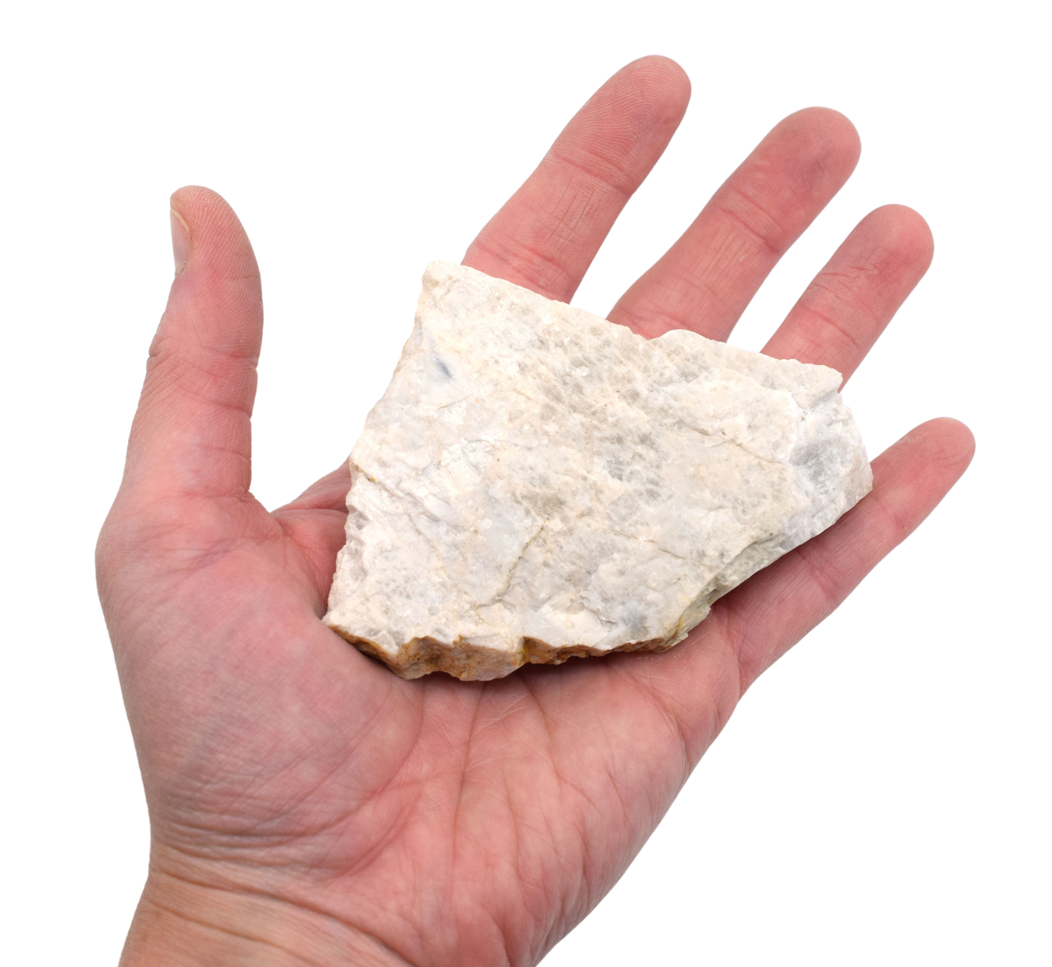 Raw Microcline Mineral Hand Sample, Approx 3 inch