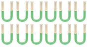 12-Pack Calcium Chloride U-Form Absorption Tubes, 100mm, Borosilicate Glass